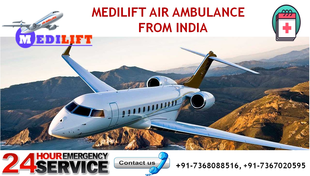 Medilift air ambulance from India