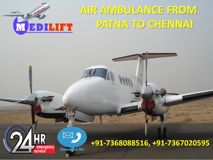Air Ambulance from Patna to Chennai