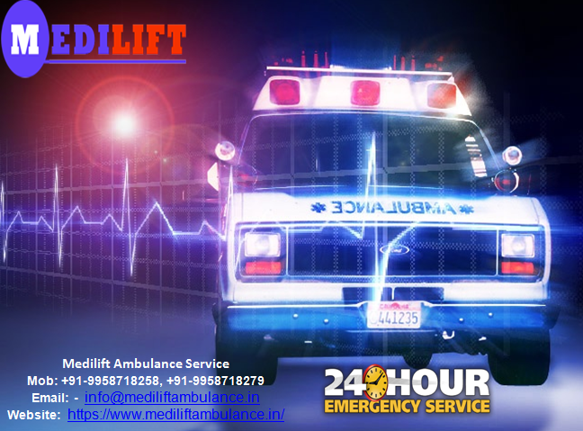 ambulance in ranchi with medical team - medilift 01
