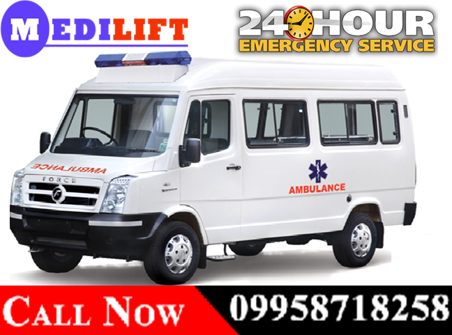 ambulance in ranchi with medical team - medilift 29